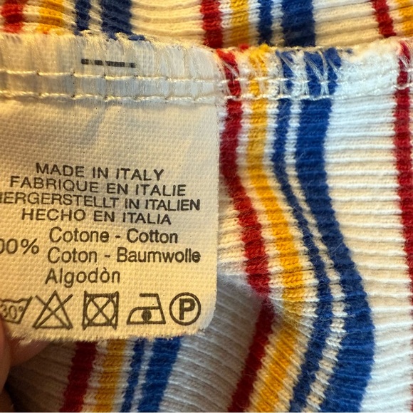 Brandy Melville | Santana Multicolor Striped Long Sleeve Top | Sz S - Picture 7 of 7